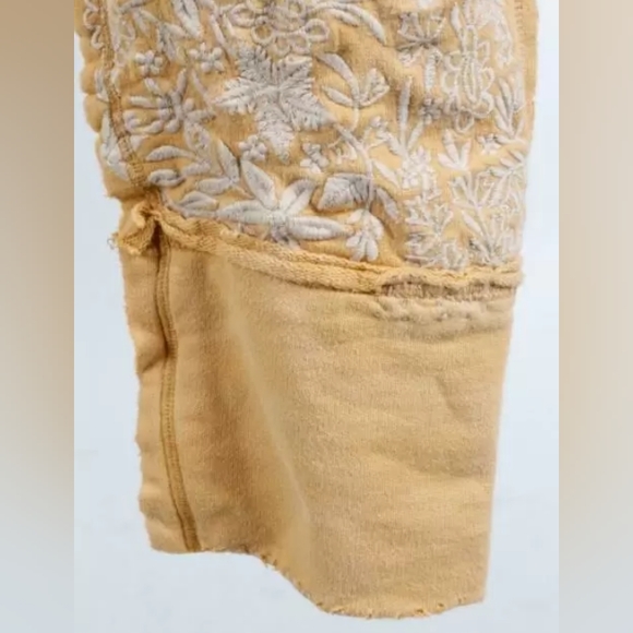 NWT Embroidered Whistlestop Underjohns Marigold Pants 228 Yellow Magnolia Pearl - Picture 6 of 13